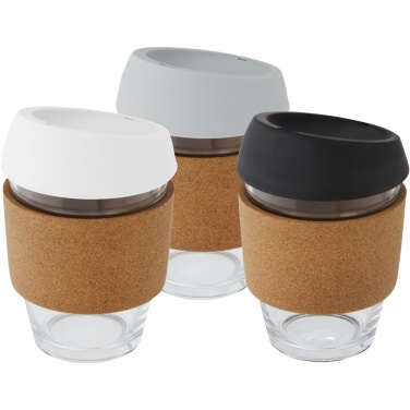 Logo trade promotional items picture of: Lidan 360 ml borosilicate glass tumbler with silicone lid