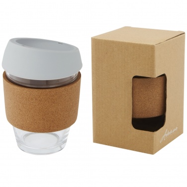 Logo trade promotional items picture of: Lidan 360 ml borosilicate glass tumbler with silicone lid