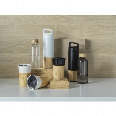Logotrade promotional item image of: Torne 540 ml  stainless steel bottle with bamboo outer wall