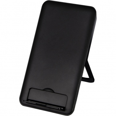 Logo trade advertising products image of: Loop 10W recycled plastic wireless charging pad with phone stand