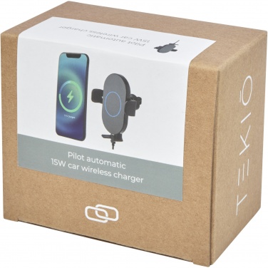 Logotrade promotional merchandise picture of: Pilot 15W wireless automatic car charger 