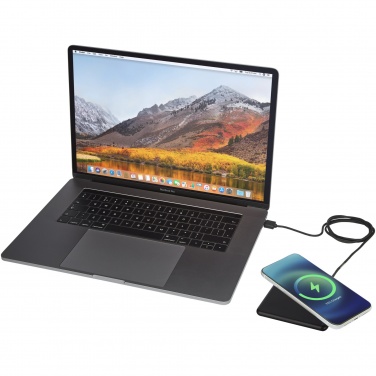 Logotrade corporate gift picture of: Loop 10W recycled plastic wireless charging pad