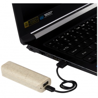Logotrade promotional giveaway picture of: Yoko 1200mAh wheat straw power bank