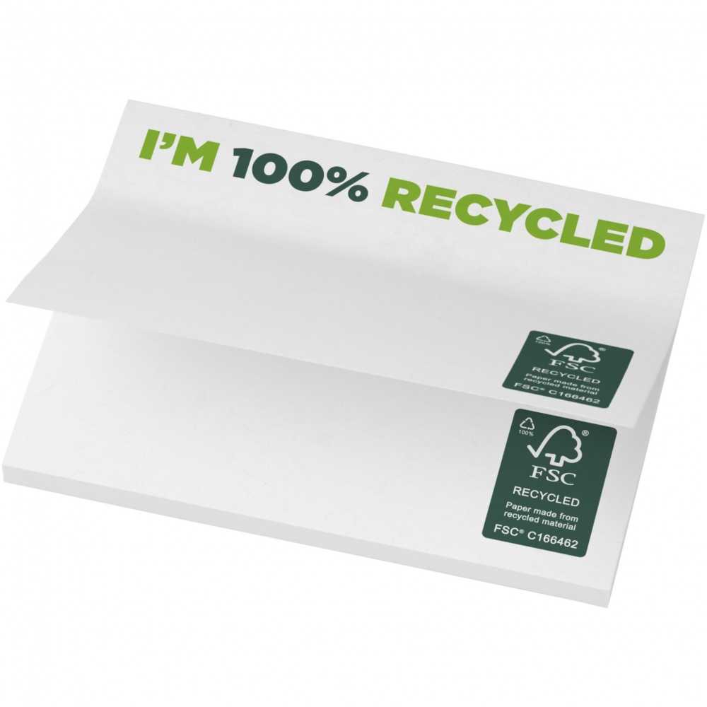 Logo trade promotional items picture of: Sticky-Mate® recycled sticky notes 100x75 mm