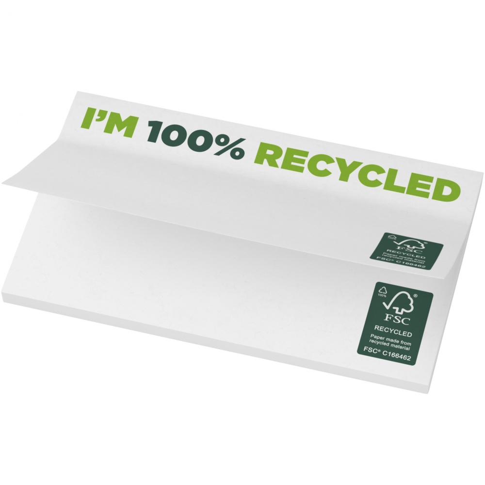Logo trade promotional items image of: Sticky-Mate® recycled sticky notes 127 x 75 mm