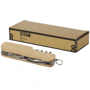 Logo trade promotional products picture of: Richard 7-function wooden pocket knife