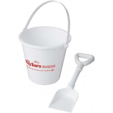 Logo trade promotional products image of: Tides recycled beach bucket and spade
