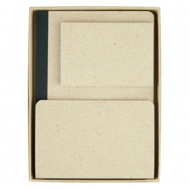 Logo trade promotional item photo of: Verde 3-piece grass paper stationery gift set