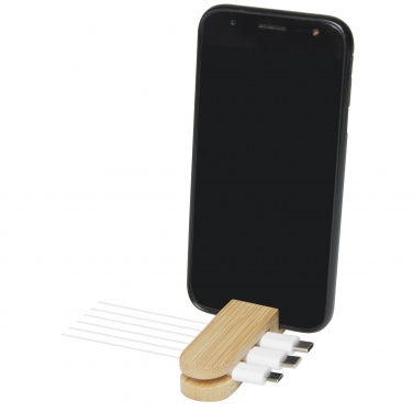 Logo trade promotional merchandise photo of: Edulis bamboo cable manager 