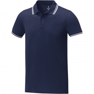Logotrade promotional products photo of: Amarago short sleeve men's tipping polo