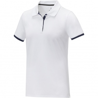 Logo trade promotional giveaway photo of: Morgan short sleeve women's duotone polo