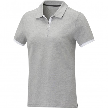 Logotrade business gifts photo of: Morgan short sleeve women's duotone polo
