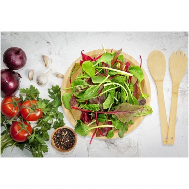 Logo trade advertising products picture of: Argulls bamboo salad bowl and tools
