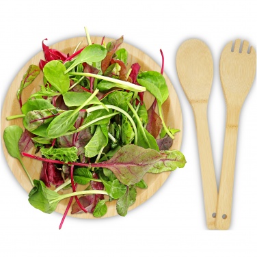 Logo trade promotional merchandise image of: Argulls bamboo salad bowl and tools