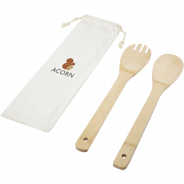 Logo trade promotional products picture of: Endiv bamboo salad spoon and fork