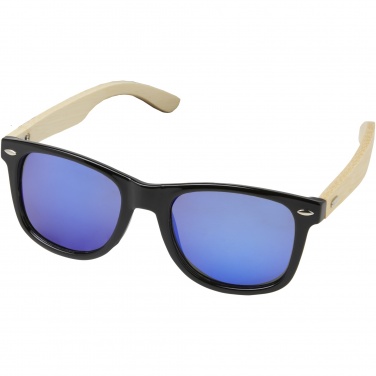 Logo trade promotional item photo of: Taiyō rPET/bamboo mirrored polarized sunglasses in gift box
