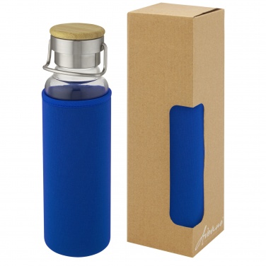 Logo trade business gifts image of: Thor 660 ml glass bottle with neoprene sleeve