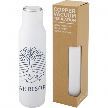 Logo trade promotional merchandise picture of: Marka 600 ml copper vacuum insulated bottle with metal loop