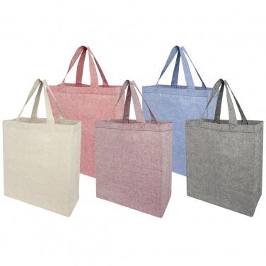 Logo trade promotional item photo of: Pheebs 150 g/m² recycled gusset tote bag 13L