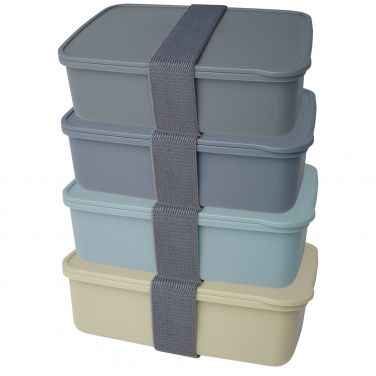 Logo trade promotional giveaways image of: Dovi recycled plastic lunch box