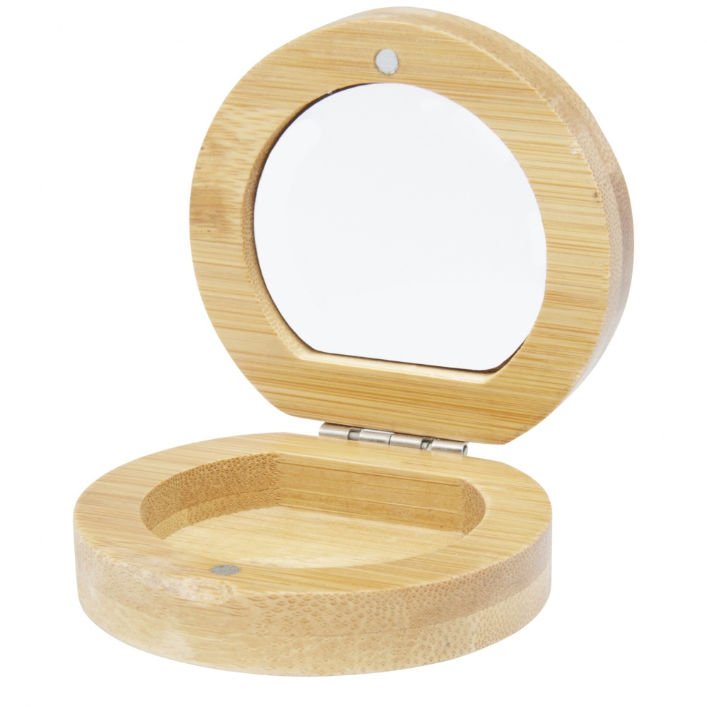 Logotrade promotional merchandise picture of: Afrodit bamboo pocket mirror