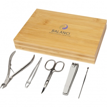 Logo trade promotional gifts picture of: Ladia 5-piece bamboo manicure set
