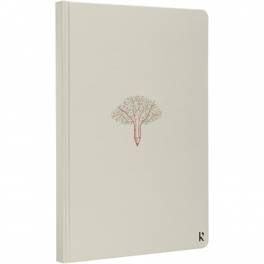 Logo trade promotional giveaways image of: Karst® A5 stone paper hardcover notebook - lined