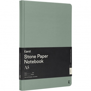 Logotrade promotional gifts photo of: Karst® A5 stone paper hardcover notebook - lined