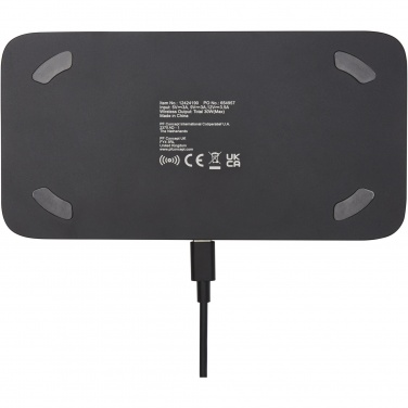 Logo trade promotional merchandise photo of: Hybrid 15W premium dual wireless charging pad