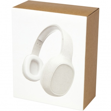 Logo trade promotional gift photo of: Riff wheat straw Bluetooth® headphones with microphone
