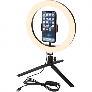 Logotrade promotional gift picture of: Studio ring light for selfies and vlogging with phone holder and tripod