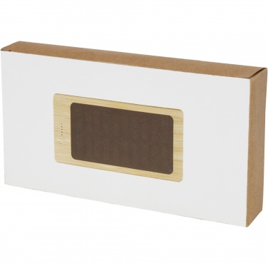 Logotrade promotional items photo of: Alata 8000 mAh bamboo solar power bank