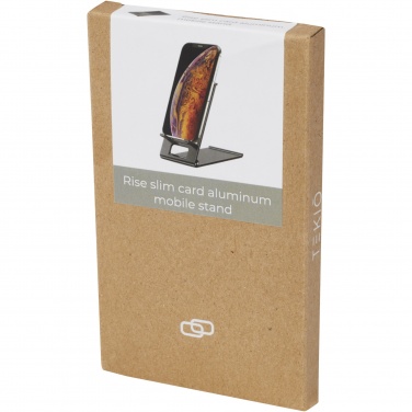 Logo trade promotional giveaways picture of: Rise slim aluminium phone stand