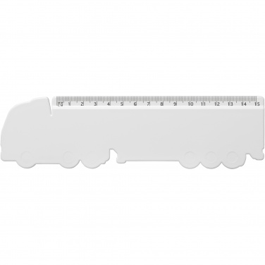Logo trade advertising products picture of: Tait 15 cm lorry-shaped recycled plastic ruler