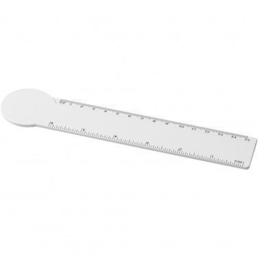Logo trade corporate gifts picture of: Tait 15 cm circle-shaped recycled plastic ruler 