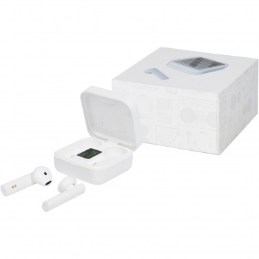 Logotrade corporate gift image of: Tayo solar charging TWS earbuds 