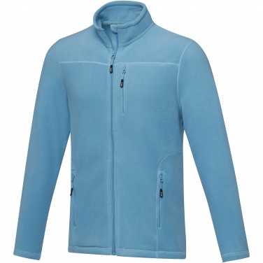 Logo trade advertising product photo of: Amber men's GRS recycled full zip fleece jacket