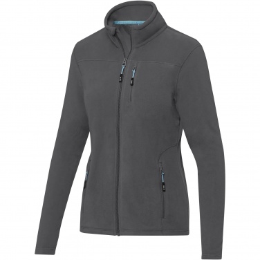 Logo trade business gifts image of: Amber women's GRS recycled full zip fleece jacket