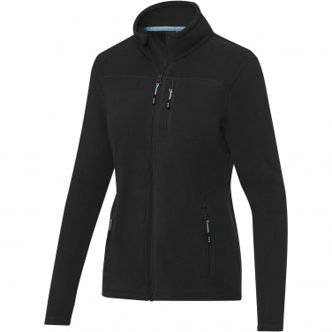 Logo trade promotional merchandise photo of: Amber women's GRS recycled full zip fleece jacket