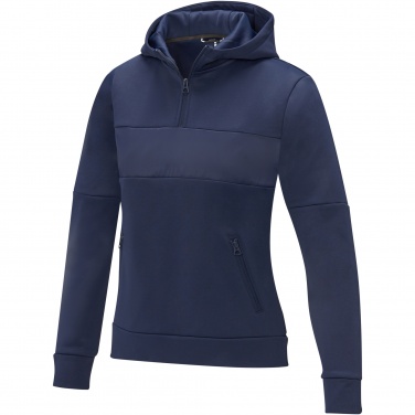 Logo trade promotional giveaway photo of: Sayan women's half zip anorak hooded sweater