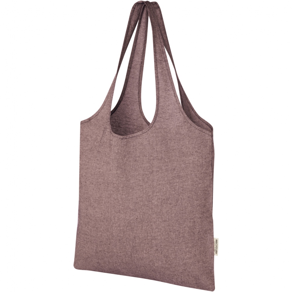 Logotrade promotional gift image of: Pheebs 150 g/m² recycled cotton trendy tote bag 7L