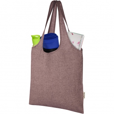 Logo trade advertising products picture of: Pheebs 150 g/m² recycled cotton trendy tote bag 7L