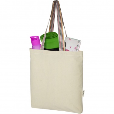 Logo trade advertising product photo of: Rainbow 180 g/m² recycled cotton tote bag 5L