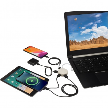Logotrade promotional items photo of: Kenzu wheat straw USB hub