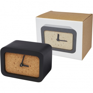 Logo trade advertising products image of: Momento wireless limestone charging desk clock