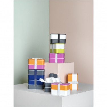 Logo trade promotional merchandise photo of: MIYO double layer lunch box