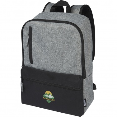 Logo trade promotional gifts image of: Reclaim 15" GRS recycled two-tone laptop backpack 14L