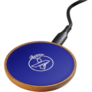 Logotrade promotional product picture of: SCX.design W13 10W wooden wireless charging station