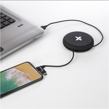 Logo trade promotional giveaway photo of: SCX.design C18 3-in-1 travel light-up cable