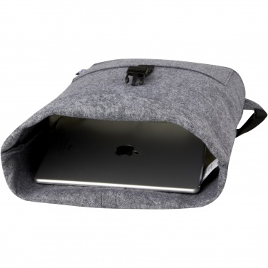 Logo trade promotional merchandise picture of: Felta GRS recycled felt roll-top bike bag 13L